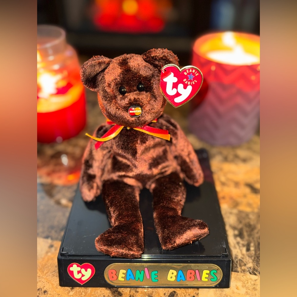 💳TY Beanie Babies M.C. Beanie MasterCard Promo Bear Original
